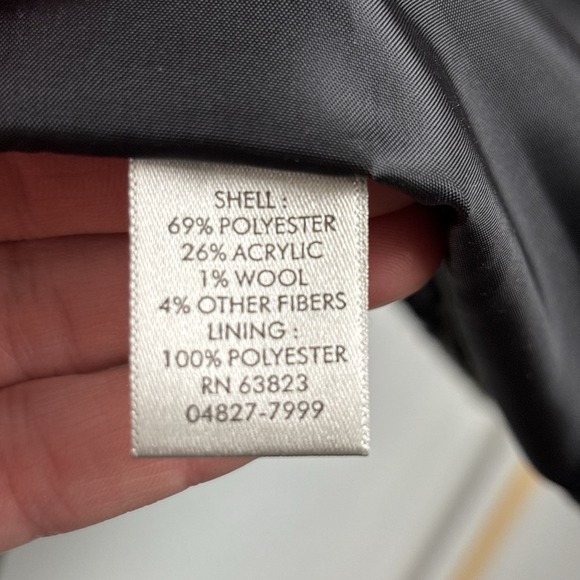 CJ Banks Jacket Womens Tweed Plaid Size 3X Black Metallic Brown Preppy Buttons - Picture 11 of 12